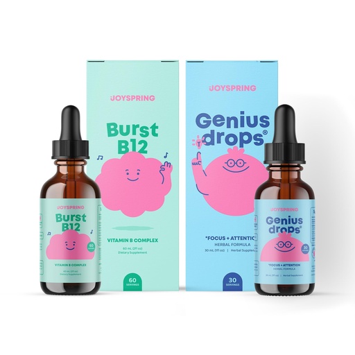 [BRSRAAT4BAMGO2YZ] JoySpring Liquid B Complex and Genius Focus Drops for Kids