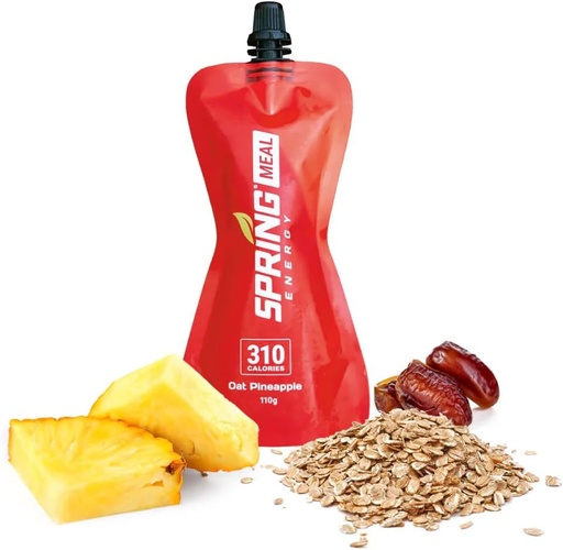 [BRSRAFL7CEHB6GYY] Spring Energy - Wolf Pack - Oat Pineapple Endurance Meal 310 Kcal - 6 Pack