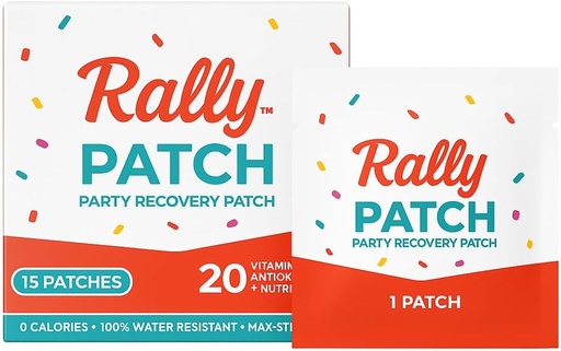 [BRSROH36DN5RSFL5] Rally Patch 30-pack ... Yksittäin kääritty Party Recovery Patchs for Bachelorette Parties, Girls Trips, Festivals, Nights Out, Matkustaa Essentials, After-By Support (30 Pack)