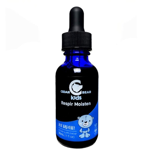 [BRSWI2TYBEMQO3LM] Cedar Bear Respir Moisten for Kids a Liquid Herbal Supplement That Moisturizes and Soothes Irritated Respiratory Tissues and Relieves Occasional Dry Coughs 1 Fl Oz
