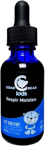 [BRSWI2TYBEMQO3LM] Cedar Bear Respir Moisten for Kids a Liquid Herbal Supplement That Moisturizes and Soothes Irritated Respiratory Tounds and Relieves Occasional Kuru Coughs 1 Fl Oz