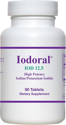 [BRSWKHD6AB4BYA36] OPTIMOX Iodoral High Potency Iodine Potassium Iodide Thyroid Support Supplement