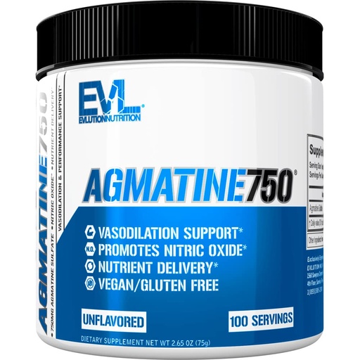 [BRSWYY33OQMWGHL6] Evlution Agmatine Sulfate Nitric Oxide Powder Nutrition High Strength Agmatine Sulfate Powder Nitric Oxide Supplement for High Intensity Pumps Muscle Growth Recovery and Performance - Unflavored