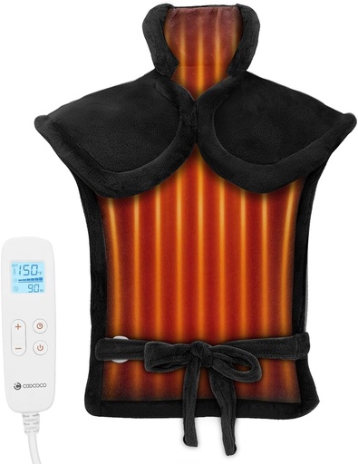 [BRSRAYYQAAPGK2TH] FSA Eligible Artigos Só Lista de Calefacción Pad, CooCo HSA Store Eligible Heat Pad para Neck e Shoulders e Back, Gran Calefacción Pad w / 6 Configuración de calor, Auto-Off