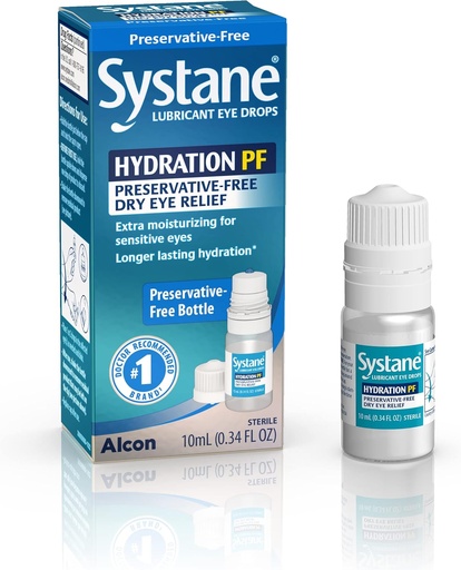 [BRSRAYYYBYPRE3I3] Systane Nighttime 3.5g Lubricant Eye Ointment and Systane Hydration 10ml Lubricant Eye Drops