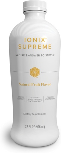 [BRSWI2T7BEPB63LK] Isagenix Ionix Supreme - Bere con Niacin, Vitamina B12, Vitamina B6 e Riboflavin per aiutare a combattere lo stress - Bottiglia di 32 once (Natural Fruit Flavor)