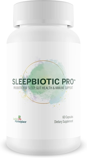 [BRSRMHAEA4HG2HTA] Sleepbiotic Pro - Multi-Strain Probiotic Sleep Support - Aid Gut Health & Immune Support - Promote Relaxation & Sleep Quality with Premium Probiotics - Lactobacillus & Bifidobacterium - 40 Billion CFU