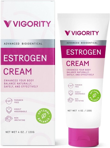 [BRSRMBD6BECGKGY7] Estrogén krém pre ženy, prírodné bioidentické, horúce riasy Menopauza Relief, Estrogen krém s divokým Yam, Menstrual Cycle & Body Balance Support, pomáha znížiť horúce riasy, Paraben-free, Vegan, 3-Mesiac dodávky [4 Oz]