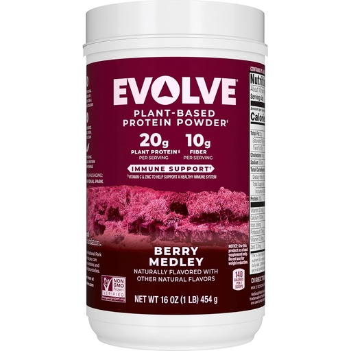 [BRSRMYD5CJYWMG3P] Evolve Protein Powder, Berry Medley, 20g Protein, 1 Pound