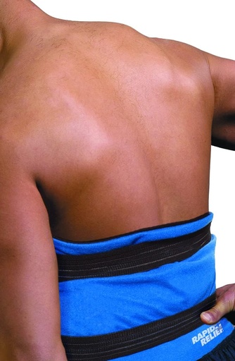 [BRSWIFIADFYGE2QV] Rapid Relief Deluxe Reusable Hot and Cold Compress - Large Flexible Ice Pack Hot Cold Therapy Pack for Back and Body Pain with Adjustable Strap, Freeze or Microwave