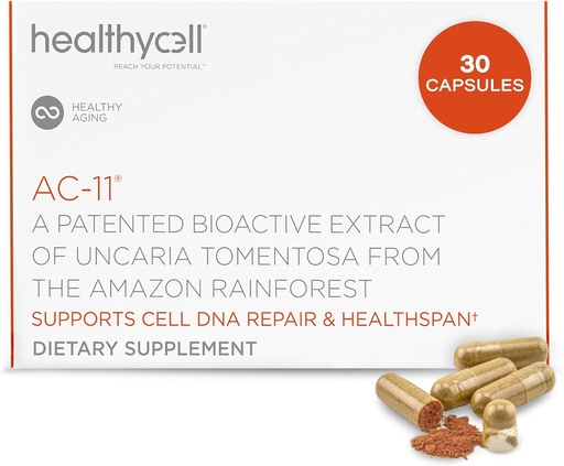 [BRSWKEYOAZ4R4EDO] Healthycell Anti-Aging Supplement for DNA Repair and Stem Cell Health, AC-11 - Bioactive Extract of Uncaria Tomentosa (Cat