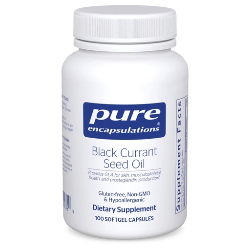[BRSWIY37B5YGYYDK] Pure Encapsulations Black Currant Seed Oil | Hypoallergenic Dietary Supplement | 100 Softgel Capsules