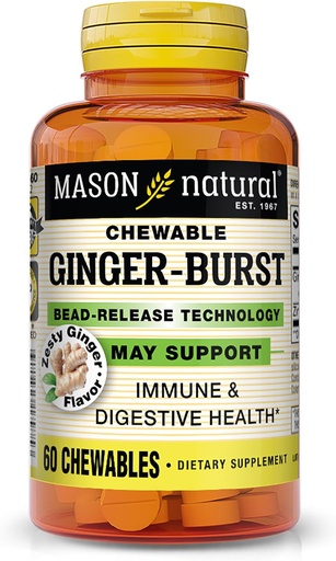 [BRSWGAYHC4AQGDTA] Mason Natural Ginger-Burst, 60 Count