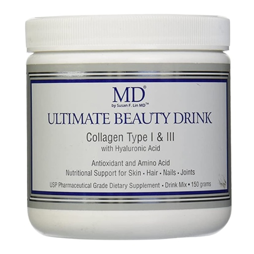 [BRSWIGYCDEJQMEL6] MD Ultimate Beauty Drink Powder Collagen Type I & III | Collagen Dietary Supplement with Antioxidants | Provides Nutritional Support to Skin, Hair, Nails, Joints | 150 Grams | Powder Form