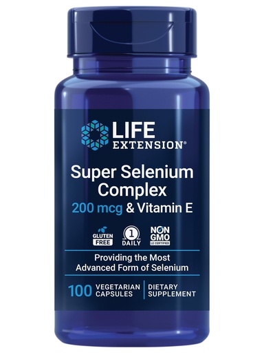 [BRSWI2YMAJ7REA3K] Life Extension Super Selenium Complex, 200 mcg – 3 Forms of Selenium, Vitamin E – Cellular Health & Longevity Support – Gluten-Free, Non-GMO, Vegetarian, 1 Daily – 100 Capsules