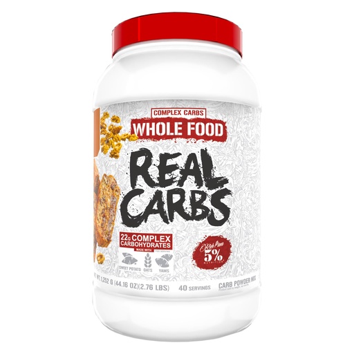 [BRSW2FA7O4CQ223J] 5% Nutrition Rich Piana Real Carbs with Real Food Complex Carb Powder, Long-Lasting Low Glycemic Energy for Pre-Workout/Post-Workout Recovery Meal, 2.7 Lb, 40 Servings (Banana Nut Bread)