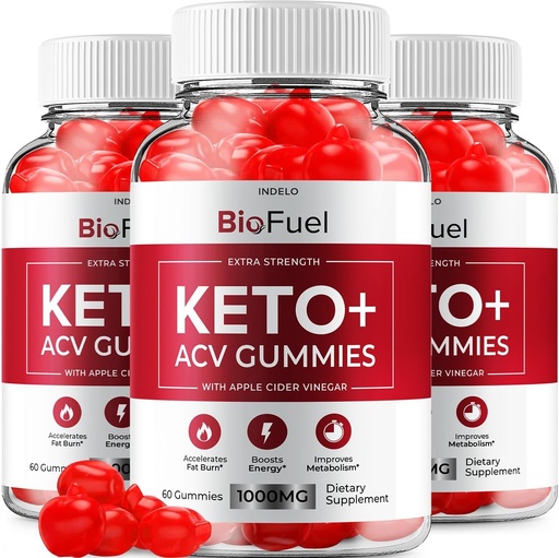 [BRSROAITPIPBE2DD] (3 Pack) Bio Fuel Keto ACV Gummies - Advanced Formula BioFuel Keto Plus ACV Gummis Apple Cider Essig Bio Fuel ACV, Weight Management Gummies Nahrungsergänzung Bewertungen Männer Frauen (180 Gummi)