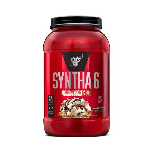 [BRSWGAY2AB6AM2Q2] BSN SYNTHA-6 Premium Protein Powder, Cookie Doughn't, 25 Servings