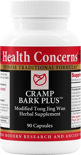 [BRSW2FL4PNYWCDI3] Preocupaciones de salud Cramp Bark Plus – Menstrual Cramp Relief & Hormonal Balance – Circulation Support – Dong Quai, Black Cohosh, Bupleurum " Chinese Herbs – Herbal Supplement for Women – 90 Capsules
