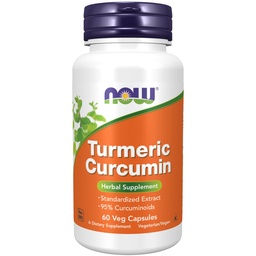NOW Foods Supplements, Turmeric Curcumin, Derived from Turmeric Root Extract, 95% Curcuminoids, Herbal Supplement, 60 Veg Capsules