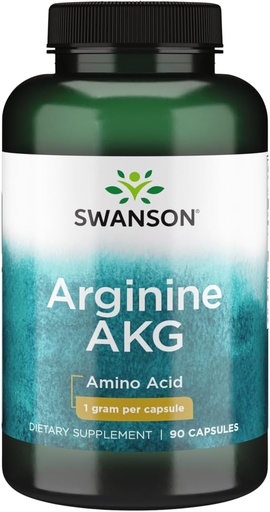 [BRSWIY36BQEB2G3C] Swanson Amino Acid Maximum Strength Arginine Akg Nitric Oxide Enhancer 1000 Milligrams 90 Capsules