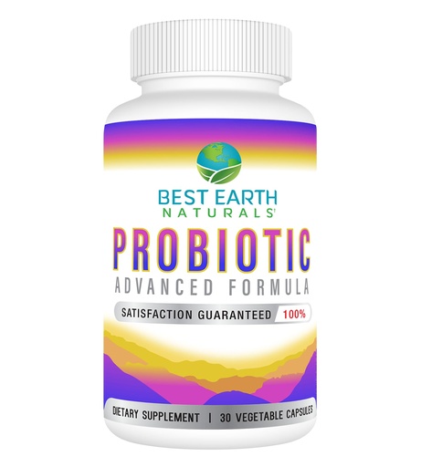 [BRSW2BD4CIPRQ3QY] Best Earth Naturals Probiotics Advanced Formula for Women and Men with 5.75 Billion CFU - 30 Capsules (30 Day Supply)