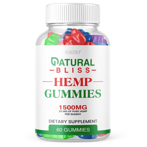 [BRSROHQQC4OWMCLL] Natural Bliss Gummies - Official Formula - Natural Bliss Hemp Gummies Premium Blend NaturalBliss Gummies 25mg Hemp Per Gummy, 1500mg Hemp Per Bottle Advanced Formula Hemp Extract Gummy (60 Gummies)