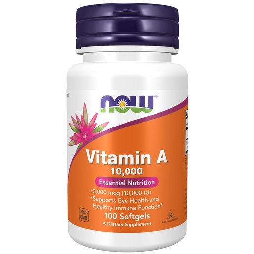 [BRSWIYYPOMNW2HQ7] NOW Supplements, Vitamin A 10,000 IU, Eye Health*, Essential Nutrition, 100 Softgels