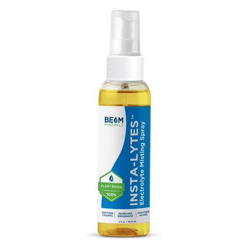 [BRSRMFIQCUBRU2DV] BEAM MINERALS Insta-Lytes | How to Stop Leg Cramps Immediately Electrolyte Misting Spray | Fulvic Acid Trace Minerals | Fast Micronutrients Supplements | 2 fl Oz