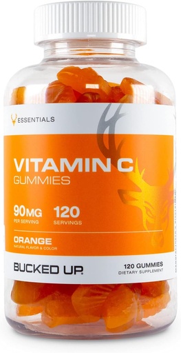 [BRSW2GQFO5YQEA3F] DAS LABS Bucked Up Vitamin C Gummies 90mg, 120 Gummies - Essentials