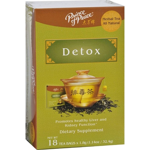 [BRSWYCALBN5GGDYZ] Prince of Peace Herbal Detox Tea - 4 Pack of 18 Tea Bags Each