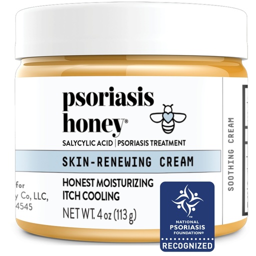 [BRSW2YY5DEHW2YDU] PSORIASIS HONEY Skin-Renewing Cream - Eczema & Seborrheic Dermatitis Cream - Psoriasis Treatment for Skin, Redness & Itch Relief (4oz)