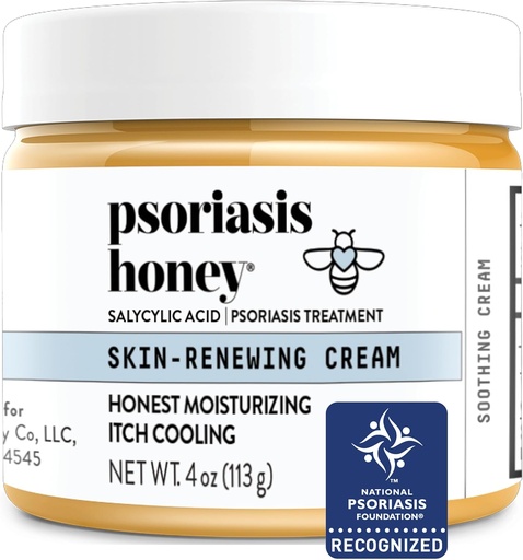 [BRSW2YY5DEHW2YDU] PSORIASISの蜂蜜の皮更新のクリーム-Eczema及びSeborrheicの皮膚炎のクリーム-皮、赤みおよびイッチの救助のための乾癬の処置(4oz)