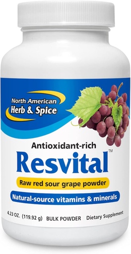 [BRSWIYTYO4BQKHD4] North American Herb and Spice, Resvital Bulk Powder, 120-Grams