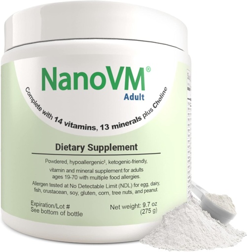 [BRSWGCYRAAGRQ3TV] adults, Allergen-Free Pintaminades, dones i Mens Multivitamins amb 13tales i 13 Mines, Unflavored Multivitamin Powminder, multivàlids, 275g - Nuacetration