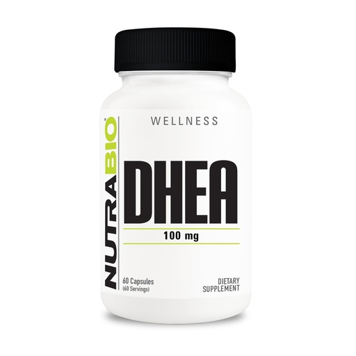[BRSWIEA2BMCAOG36] NutraBio DHEA Supplement for Men and Women - 100 mg - 60 Capsules