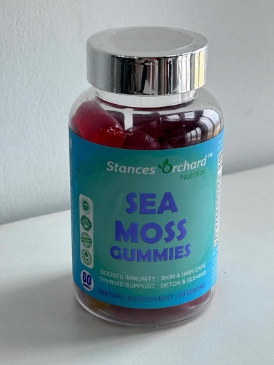 [BRSRMGQTBENQICTV] Sea Moss Gumies, Sea Moss Gumies Felnőttek és Gyerekek C D-vitamin Cink, Ír Sea Moss, Bladderwrack, Burdock Root - Extra Strength Immune, Detox & Cleanse, Skin Hair Health - Vegan Made in USA