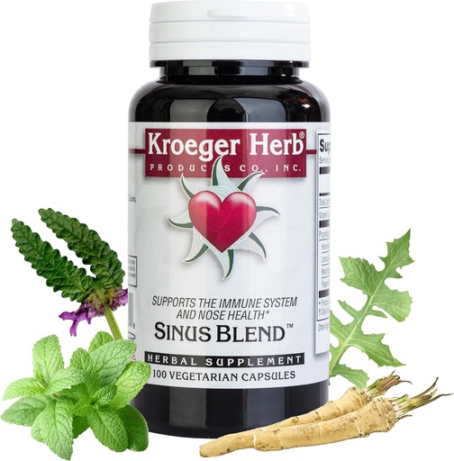 [BRSWIY35AF5QIHD6] Kroeger Herb Products, Sinus Blend, All Natural Sinus Support for Adults, Congestion Relief and Sinus Pressure Relief, Blocks or Suppresses Histamin, Non-GMO, No Preservatives, Made in USA
