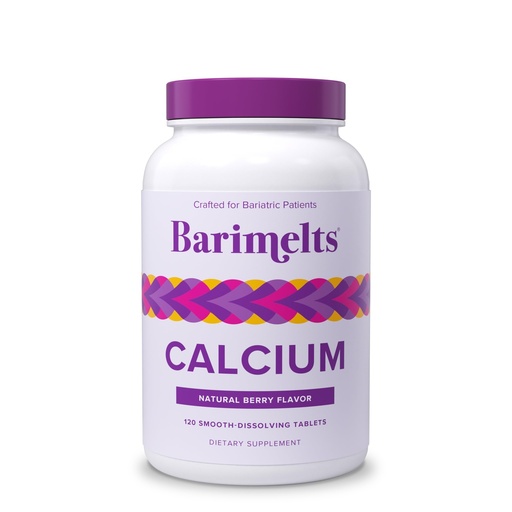 [BRSWIHICBUFB22L6] BariMelts Calcium Citrate with Vitamin D3 & Magnesium, 120 Smooth-Dissolving Tablets (1-Month Supply), Bariatric Calcium Supplements for Women, Natural Berry Flavor​