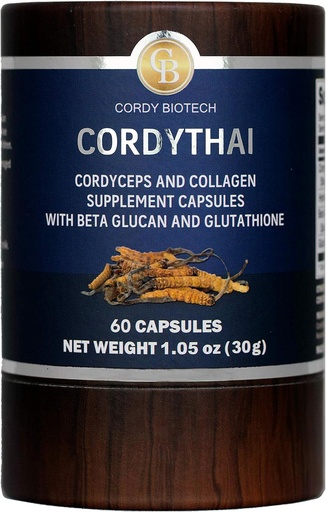 [BRSWYYAFC4CGMEQU] Cordyceps Extract and Collagen Supplement 60 Capsules