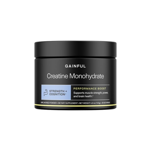 [BRSROCQLOZ5WMYA7] Gainful Creatine Powder, Post Workout Amino Acid Supplement, Muscle, Energy & Focus Support, 5g Creatine Monohydrate, Unflavored, 28 Servings