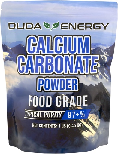 [BRSWI234PIIR6HTE] Duda Energy FGcc1f Food Grade 97+% Calcium Carbonate from Ground Limestone, 1 lb.