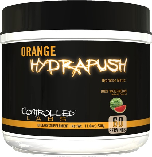 [BRSRMYL5OAFAEH3K] KONTROLIRAN LABS Orange HydraPush Electrolyte Powder, 60 Serving - Advanced Sugar-free Hydrating Recovery Drink Mix with Coconut Water & Taurine - povečanje energije in povečanje vzdržljivosti (Watermelon)