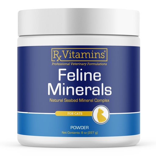 [BRSRAZY2AENGM2AV] Rx Vitamins Feline Minerals - Taurine for Cat Heart Health - Calcium for Joint Supplement - Immune Support for Cats with Magnesium & Potassium - Skin and Coat Supplement - 8oz