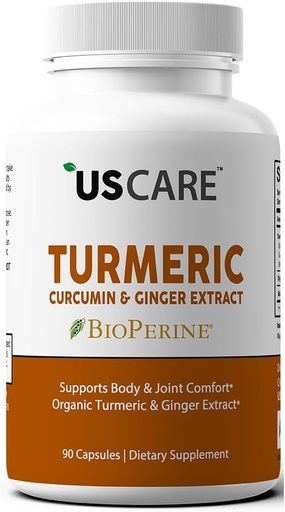 [BRSROCYHCV6GYDT7] USCare Turmeric Curcumin with Ginger & 95% Curcuminoids & BioPerine