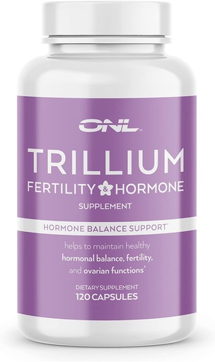 [BRSW2ZYCDMJRQ3Q4] Trillium Fertility Supplements for Women, Hormone Balance Inositol Capsules, Potent Formula,120 Capsules with 2000mg Myo-Inositol