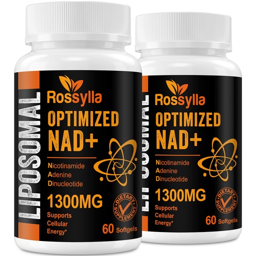 [BRSRMCYHCIBGKAIV] Liposomal NAD+ Supplement, 1300 mg per Serving, NAD Plus Supplement with Liposomal Delivery, Supports Cellular Energy and Healthy Aging, 120 Softgels