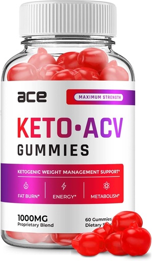 [BRSROAYEDEIGK2Y7] Ace Keto ACV Gummies - Advanced Formula Ace Keto Plus ACV Gummies Apple Vinagre Ace ACV, Gestión de Pesos, Suplemento dietético Comentarios Hombre Mujeres (60 Gummies)