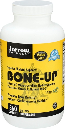 [BRSWIZT4DNYWMFTI] Jarrow Formulas BoneUp for Bone Density - Vitamin D3 and K2, Calcium Support, 360 Capsules, Provides Skeletal Nutrition, Up to 60 Days Supply