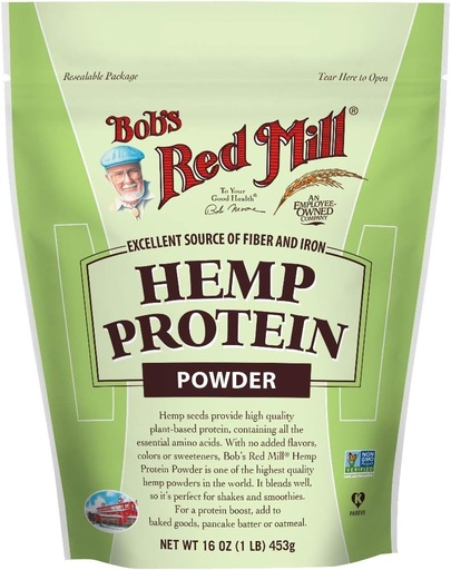 [BRSWIZQ5OB6WA2T6] Hemp Protein Powder 16 Ounces (Case of 4)